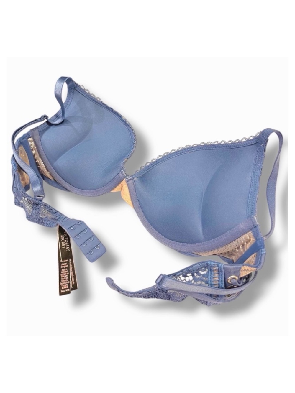Victoria's Secret Lace Bombshell Bra in a blue-lavender shade - Picture 6 of 7